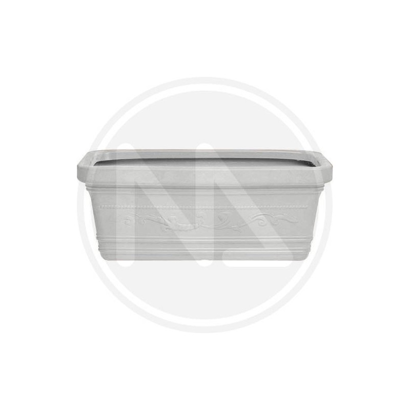 VASO RETTANGOLARE MAXI FESTONATO "BIANCO"