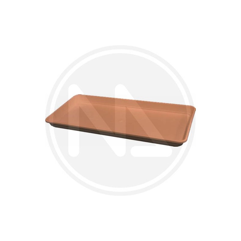 SAUCER ROUND FLOWER FESTOONED POT "TERRACOTTA"