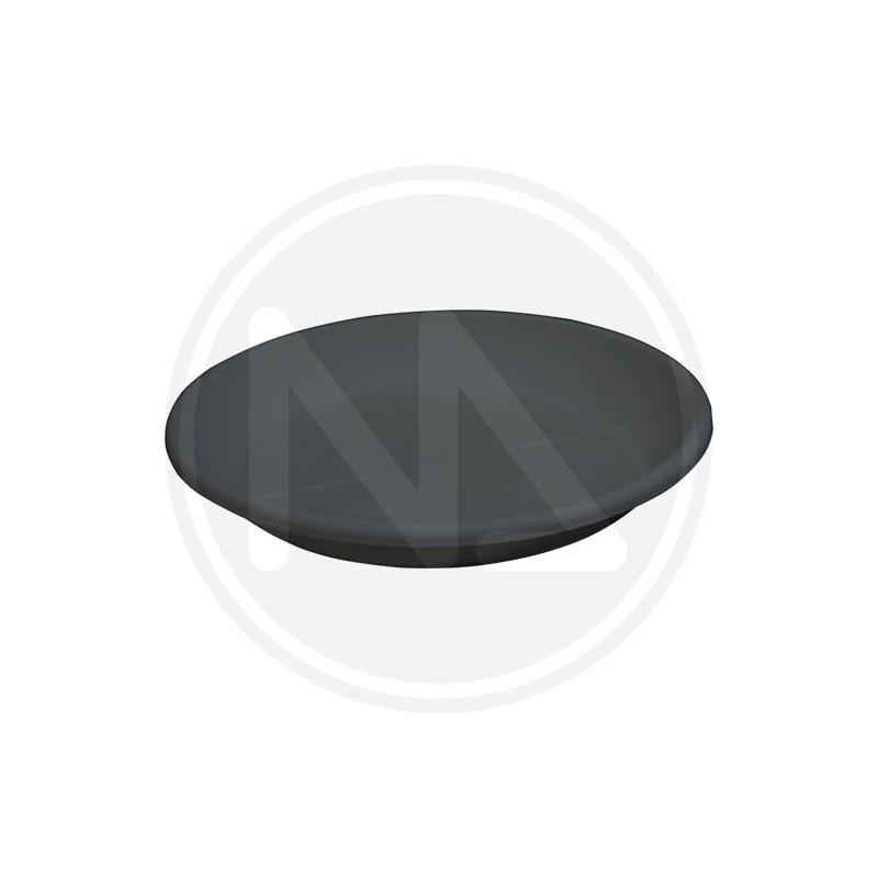 SOTTOVASO TONDO PER VASO FESTONATO "ANTRACITE"*