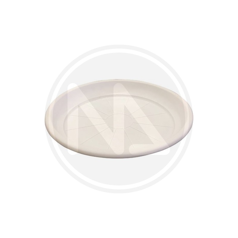 FLOWER ROUND SAUCER POT "BIANCO"