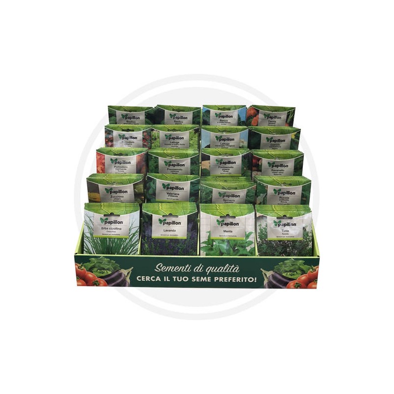 exhibitor for SEEDS FOR VEGETABLE GARDEN PAPILLON 20 seat