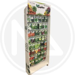 ESPOSITORE PER SEMI PER ORTO 32 GANCI PAPILLON