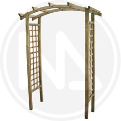 PERGOLA AD ARCO IN LEGNO IMPREGNATO
