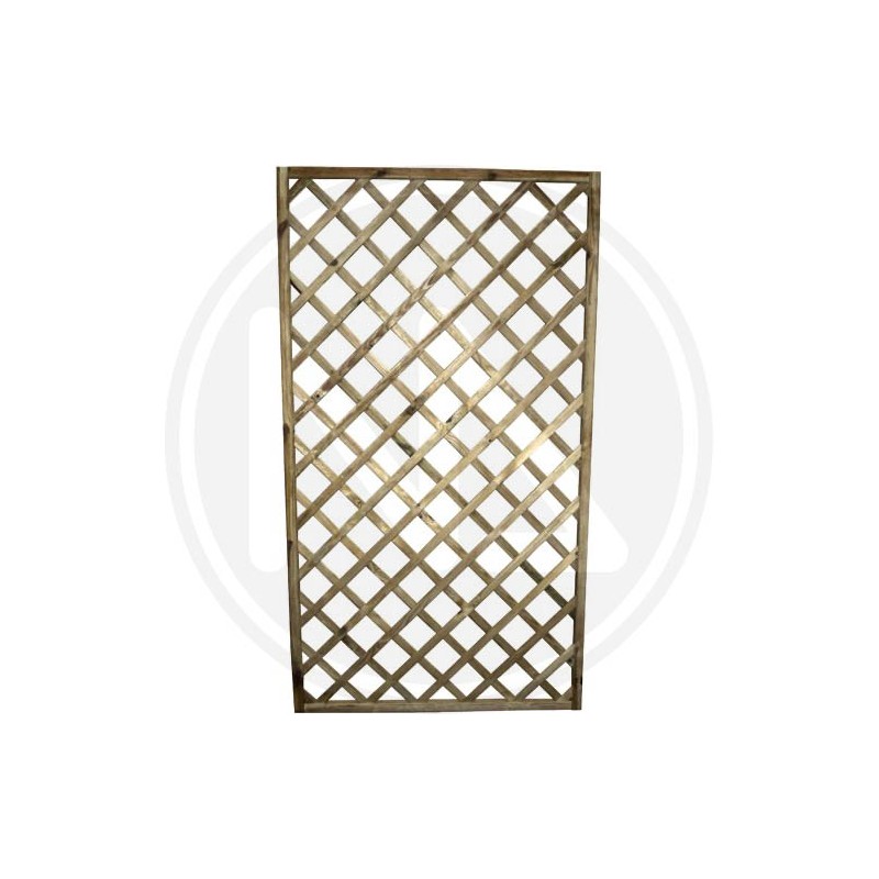 RECTANGULAR IMPREGNATED WOOD TRELLIS "ECO" PAPILLON