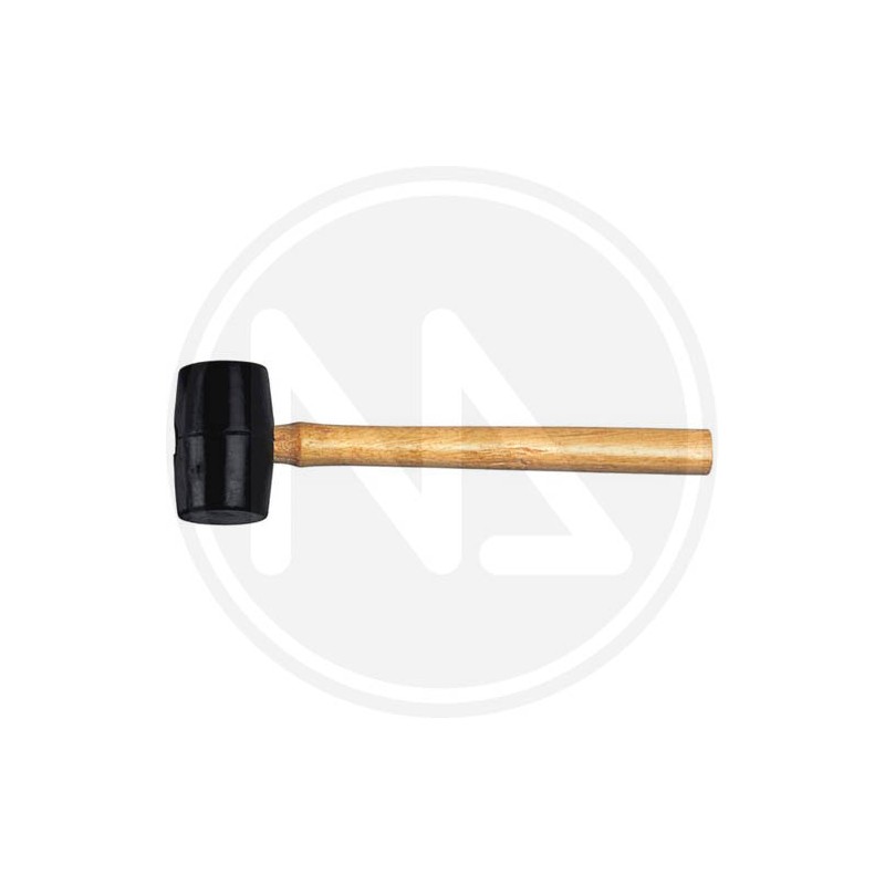 rubber mallet with wood handle