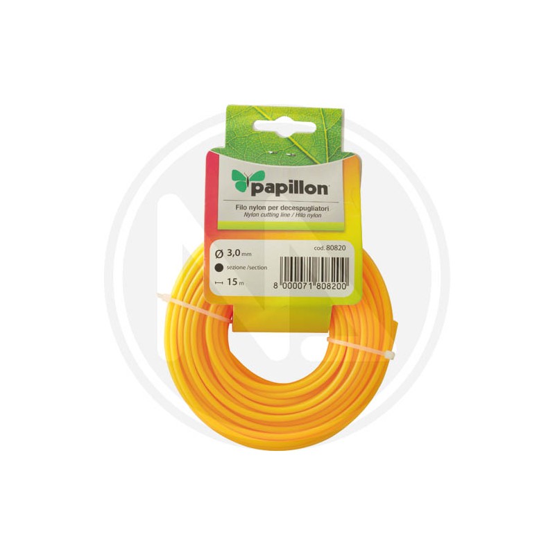 round nylon cutting line for brush cutters papillon