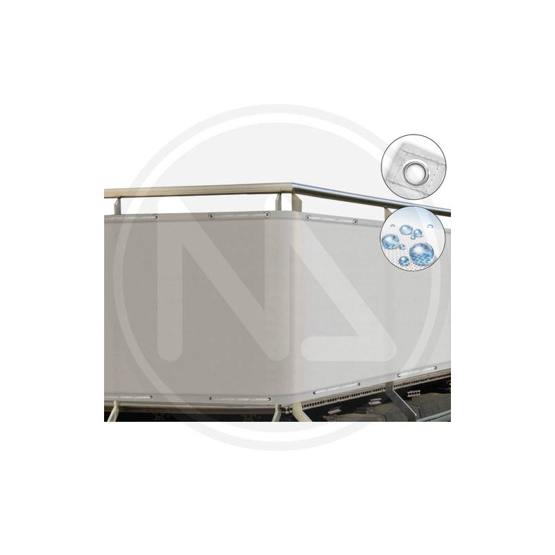 GRAY POLYESTER VIEW SCREEN COVER PAPILLON