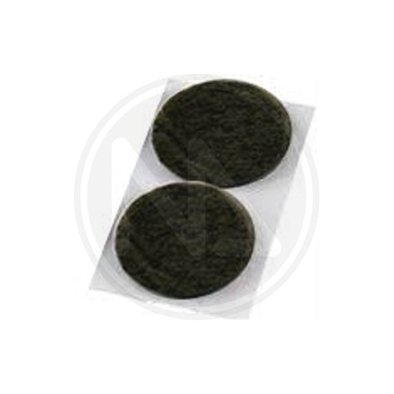 BROWN ROUND ADHESIVE FELT PAD IN SACHET MAURER