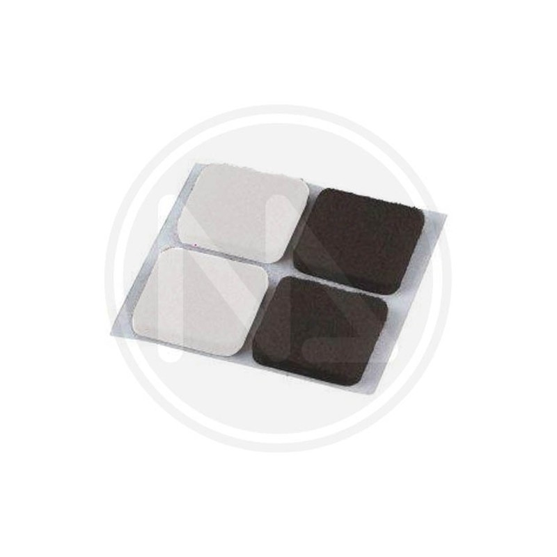 SQUARE ADHESIVE FELT PAD IN SACHET MAURER