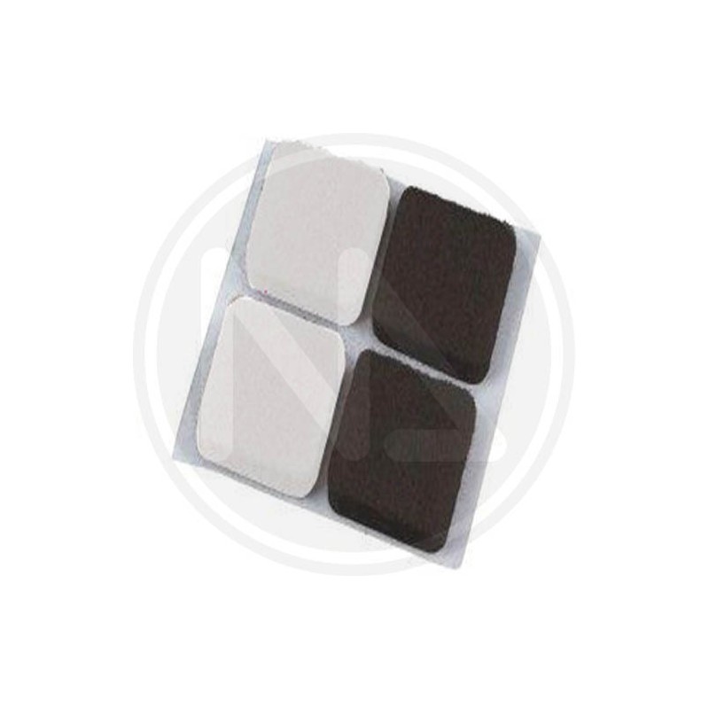 RECTANGULAR ADHESIVE FELT PAD IN SACHET MAURER