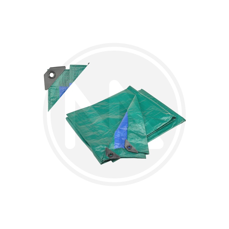 grEen/BLU tarpaulin with eyelets papillon