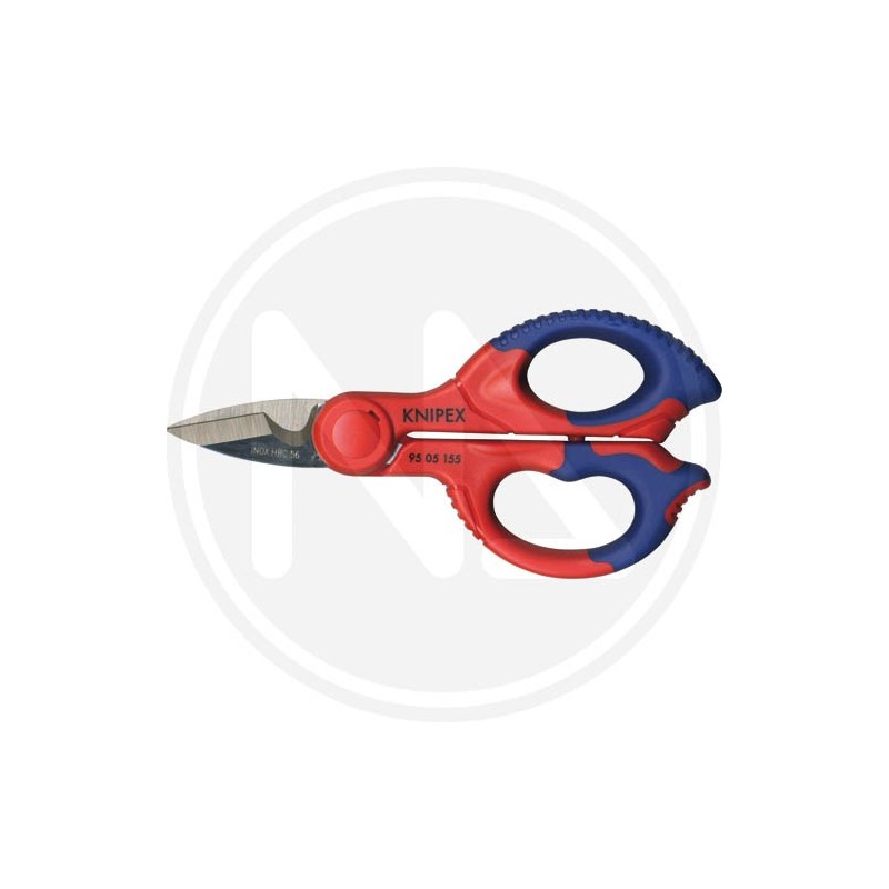 STAINLESS STEEL SCISSORS FOR ELECTRICIANS "9505" KNIPEX