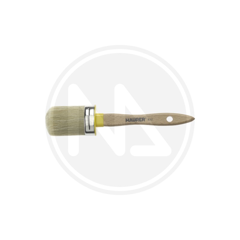 OVAL TYPE BRUSH BLONDE BRISTLES MAURER