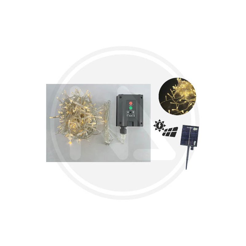 CATENA LUMINOSA A BATTERIA SOLARE 200 LED MAURER