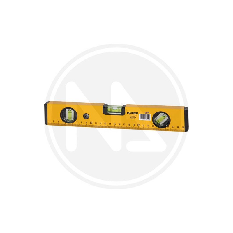 ALUMINIUM rectangular level yellow maurer