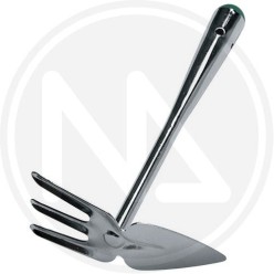 Hoe heart trident chrome plated steel papillon