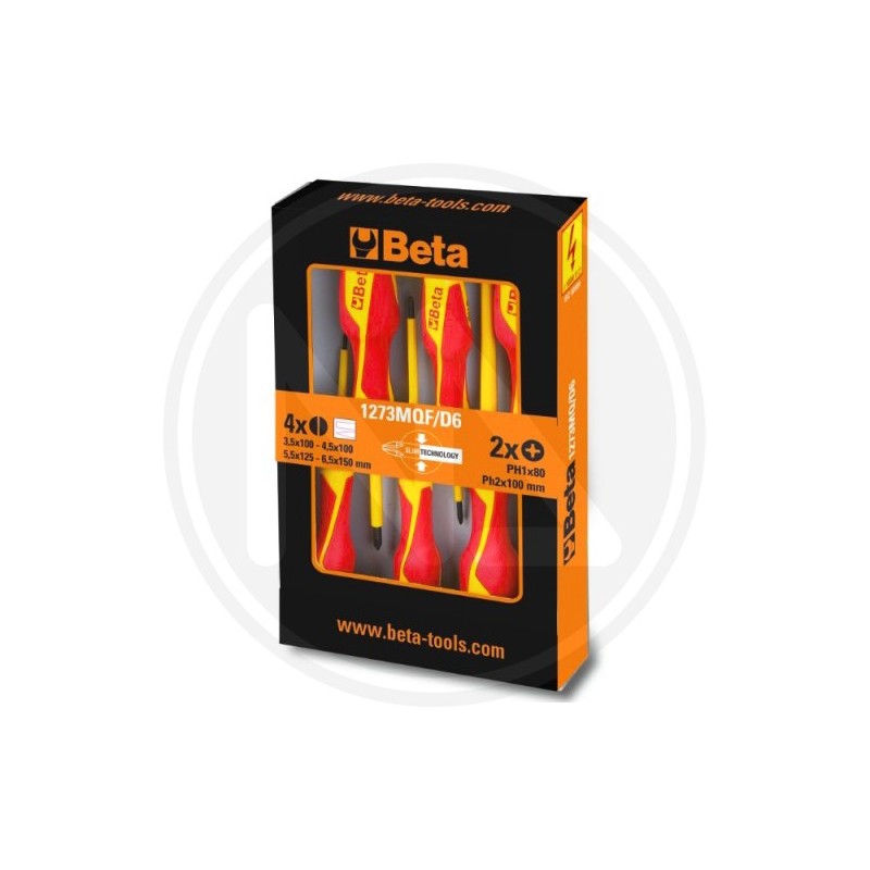 INSULATING SCREWDRIVERS 1000 V "1273MQF / D6" BETA INSULATING SCREWDRIVERS 1000 V "1273MQF / D6" BETA