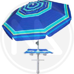 OMBRELLONE SPIAGGIA POLY Ø220 CM Con TAVOLINO PAPILLON