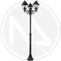 garden lamp post "charme" 3 luci papillon