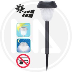 Solar lamp for garden "HELIOS NERO" papillon