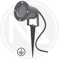 faretto da giardino con picchetto nero papillon