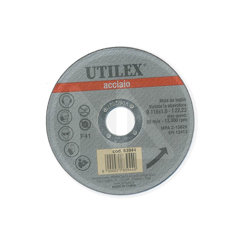 UTILEX STAINLESS STEEL ABRASIVE WHEEL