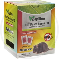rodent past bait "RAT PASTA ROSSA 50" papillon