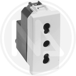 white 2P+T10/16A "delight line" 2P+T10/16A SOCKET MAURER