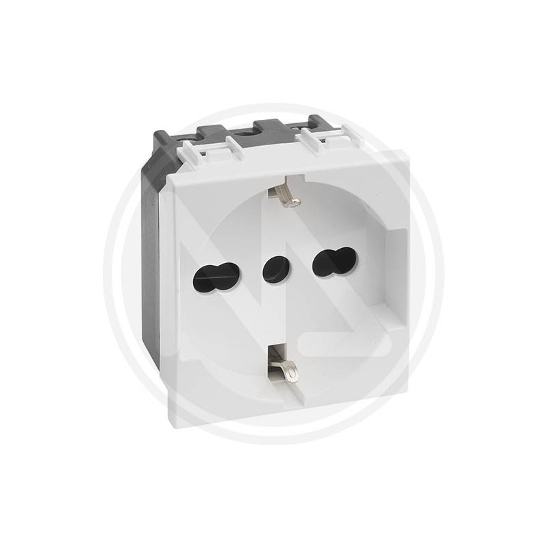 TRIVALENT SCHUKO SOCKET 2P+T10/16A WHITE MAURER
