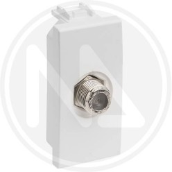 white coaxial socket sat/tv f tipe delight line maurer