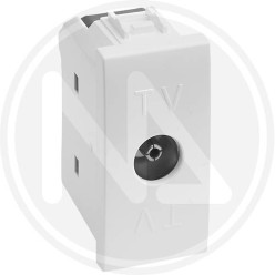 PRESA TV/SAT COASSIALE LINEA DELIGHT BIANCO LUCIDO MAURER