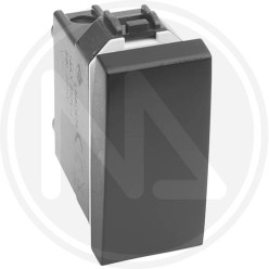 INTERRUTTORE UNIPOLARE LINEA DELIGHT NERO MAURER