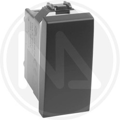 DEVIATORE UNIPOLARE LINEA DELIGHT NERO MAURER