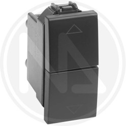 BLACK DUAL PUSH BUTTON FOR ROLLER SHUTTER delight LINE maurer