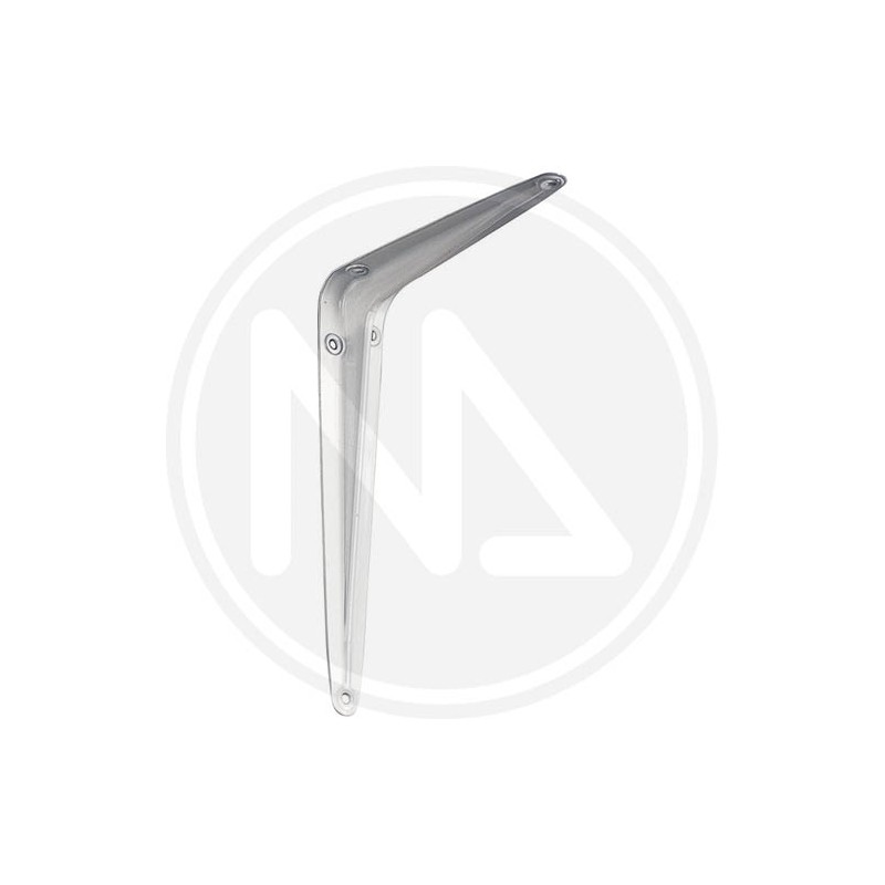 white lacquered metal shelf bracket