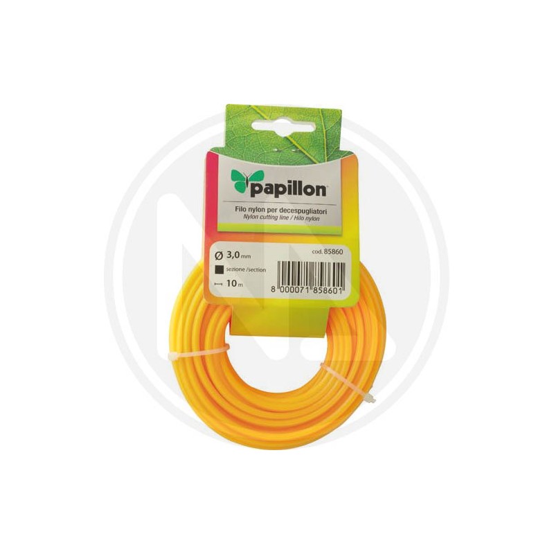 square nylon cutting line for brush cutters papillon