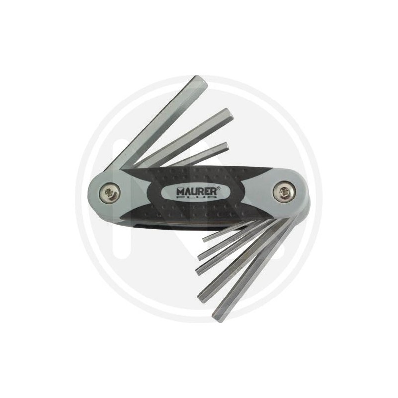 hexagonal folding keys in sets 8 pieces maurer PLUS