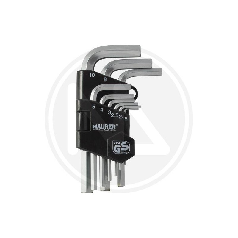 hexagonal keys in sets 9 pieces maurer plus