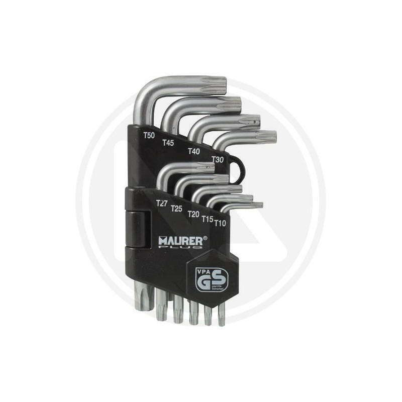 torx keys in sets 9 pieces maurer plus
