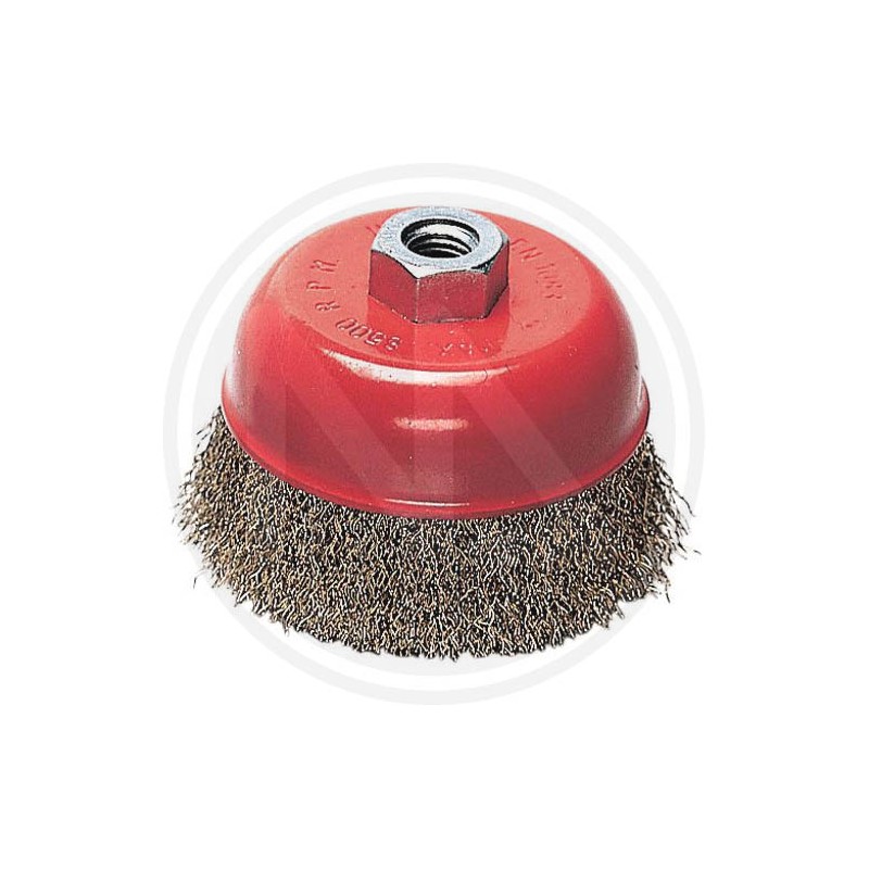 cup brush steel crimped wire for grinder maurer
