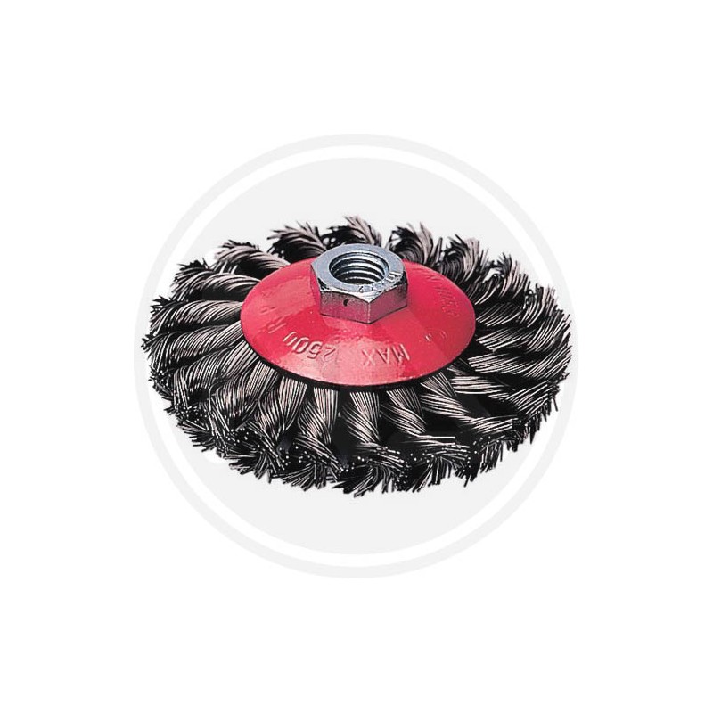 tapered brush steel crimped wire for grinder maurer