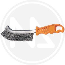 SPAZZOLA in ACCIAIO INOX manico in abs maurer