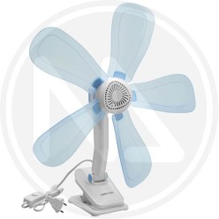 VENTILATORE DA TAVOLO CON CLIP "PLUMBAGO" MAURER