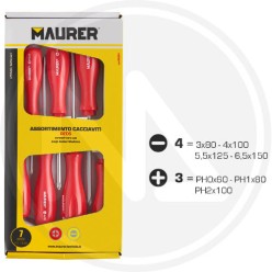 screwdrivers 7 pz. set pro reds maurer