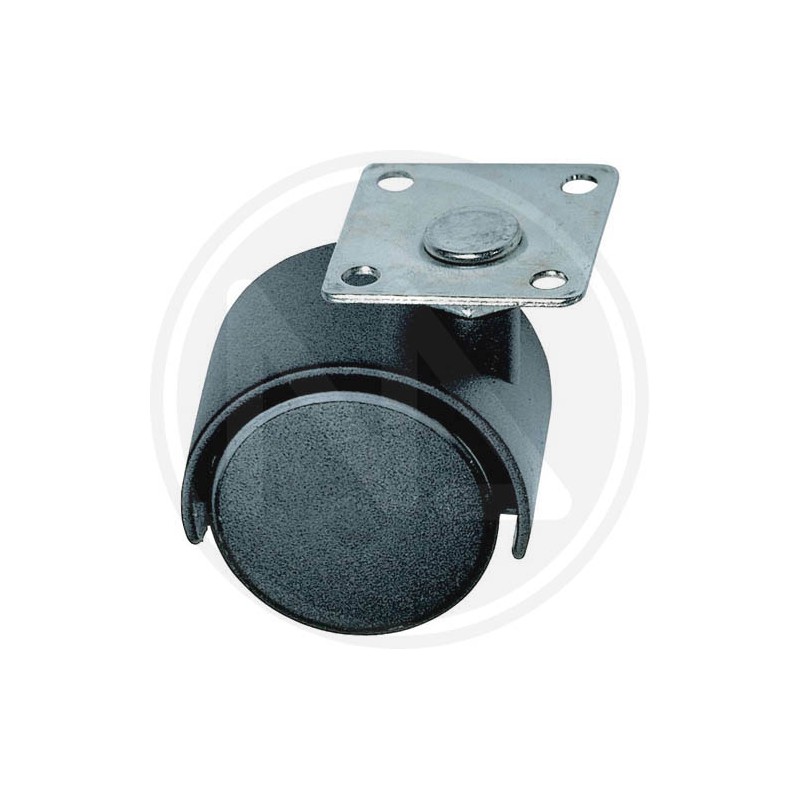 nylon double wheel with revolving plate maurer