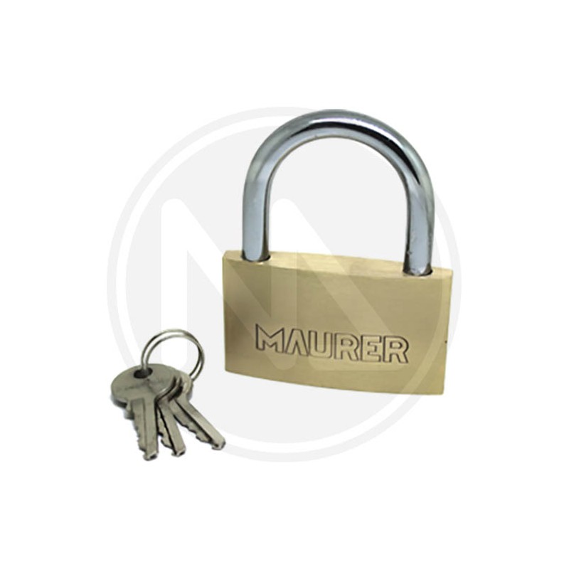 brass padlock with arch "standard" maurer