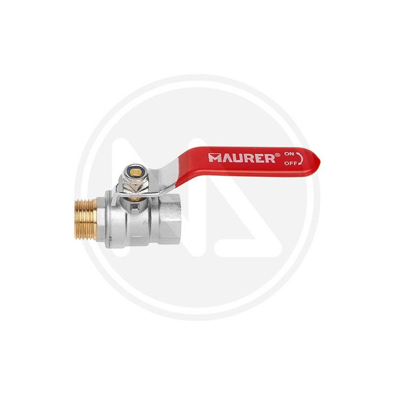 BALL VALVE WITH LEVER M-F MAURER