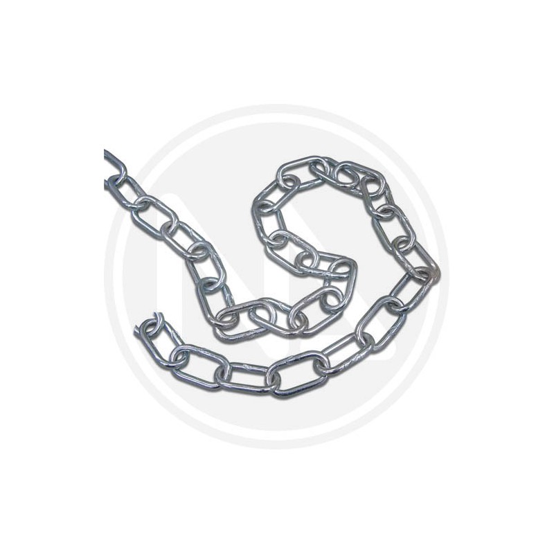 chains-long link steel zinc-chrome in box maurer