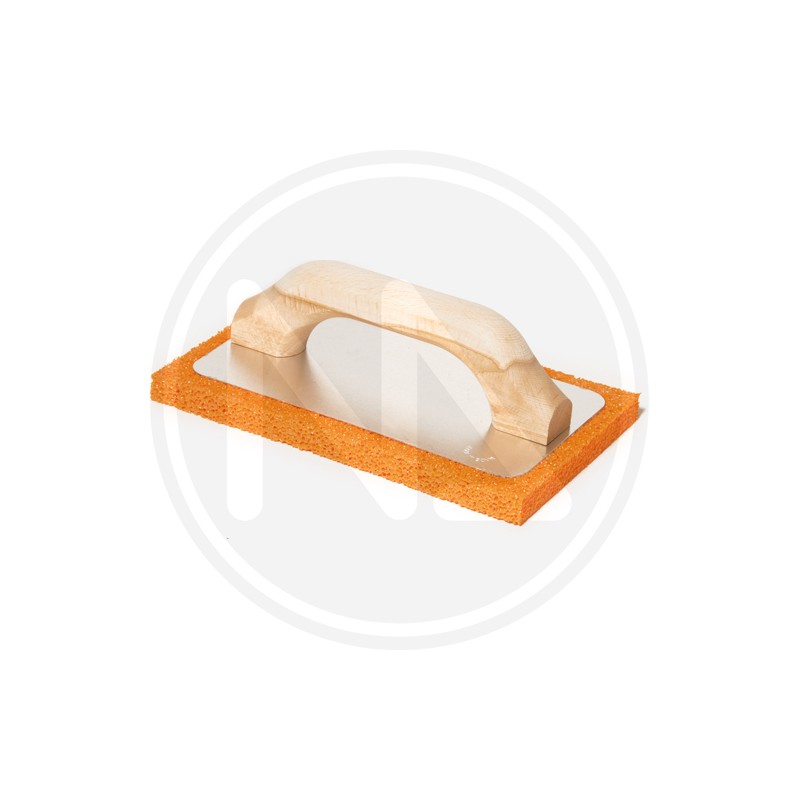 aluminium trowel with orange foam medium rubber maurer