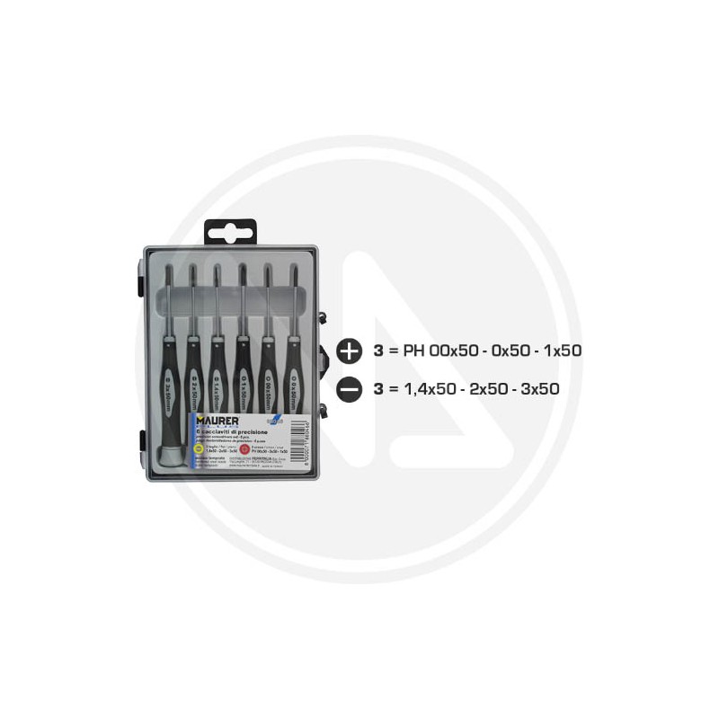 PRECISION SCREWDRIVERS SERIES 6 PCS maurer PLUS